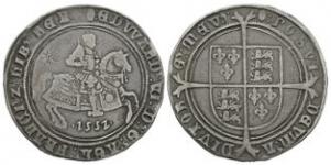 English Tudor Coins - Edward VI - 1552 - Crown