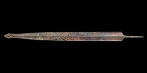 Iron Age Celtic Sword in Decorated Scabbard