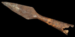  Anglo  Saxon  Iron Swanton s Type E1 Spear  Head Lot No 617