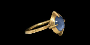 Medieval Gold Ring with Star Sapphire