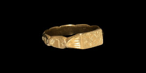 Medieval Gold St Christopher Iconographic Ring