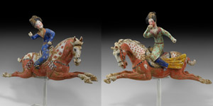 Chinese Tang Polo Player Pair