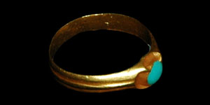 Tudor - Gold Ring - Turquoise