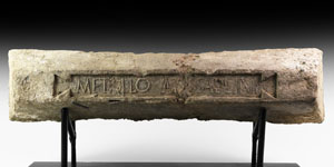 Roman Lead Ingot with Inscription