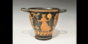 Greek Apulian Figural Skyphos