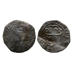 English Norman Coins - Stephen - London - Watford Penny