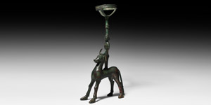 Western Asiatic Mesopotamian Bull Vessel or Stand Bearer