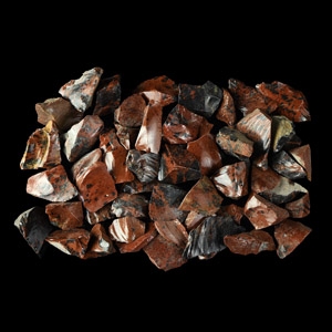Brown and Black Obsidian Mineral Specimens