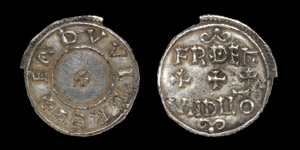 Anglo-Saxon Eadwig - Winchester? / Frithemund - Unique Two Line Penny