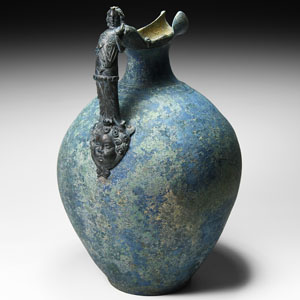 Roman Jug with Figural Handle