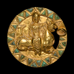Sarmatian Gold Goddess Riding Leocampus Mount