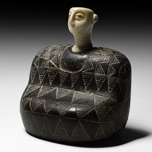 Western Asiatic Bactrian Stone Princess Idol
