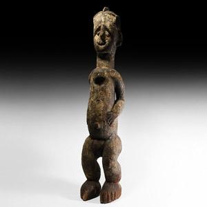 Large West African Standing Wooden Figure