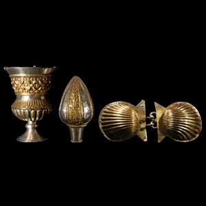 Byzantine Silver-Gilt Priests Altar Group