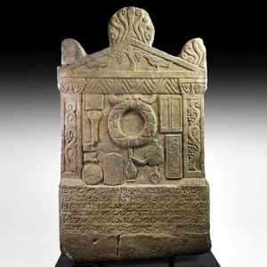 Roman Funerary Stele of Maximos and Zosimos