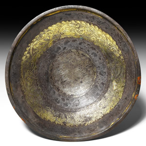 Large Hellenistic Gilt Silver Bowl