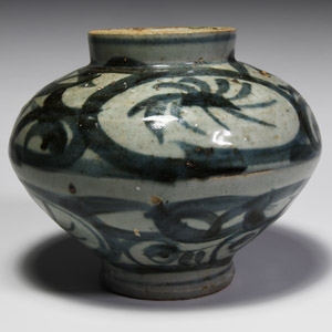 Chinese Blue and White Glazed Jar