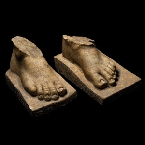 Marble Statue Foot Pair