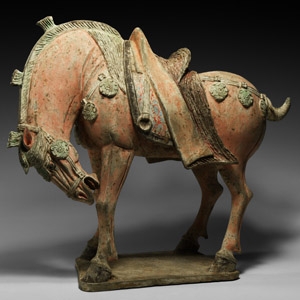 Tang Caparisoned Horse with Lowered Head