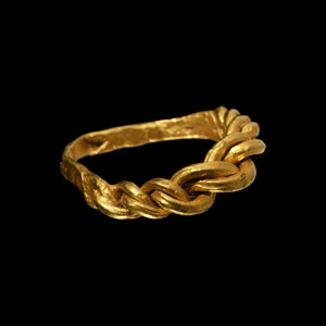 The Sutton Anglo-Scandinavian Viking Gold Plaited Ring