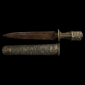 Tibetan Dagger and Scabbard
