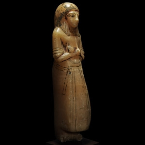 Large Egyptian Alabaster Overseer Shabti