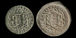 Medieval Bronze Civic Chamberlains Seal Matrix