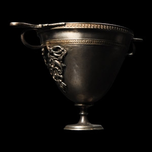 Large Roman Silver-Gilt Skyphos