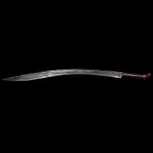 Ottoman Inscribed Pattern-Welded Yatagan Sabre
