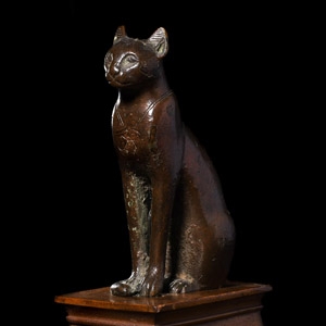 The Miller Egyptian Bronze Seated Cat