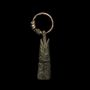 Viking Gilt Gotland-Type Fish Pendant