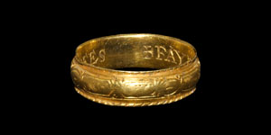 Post Medieval Gold Decorated Faythefulnes I Do Profes Posy Ring