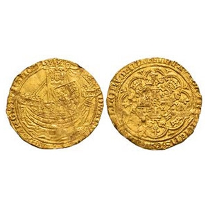 Edward III - Series B/C Mule - Pre Treaty Gold Noble
