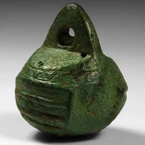 Medieval Steelyard Weight with Heraldic Shields