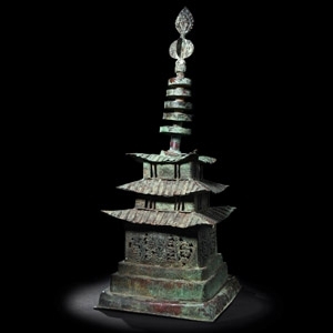 Large Chinese Tang Pagoda Reliquary Stupa