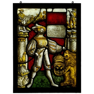 Stained Glass Heraldic Panel