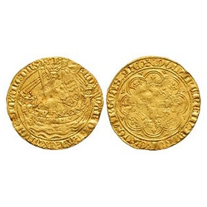 Edward III - London (L) - Second Period Gold Half Noble