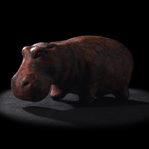 Red Granite Hippopotamus
