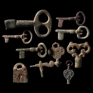 Post Medieval Lock and Key Collection