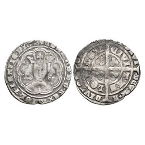 English Medieval Coins - Edward III - London - Pre Treaty Groat