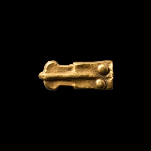 Medieval Gold Strap End