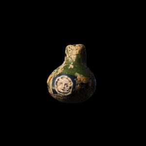 Roman Glass Face Bead