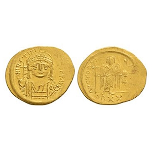 Byzantine Coins - Justinian I - Gold Solidus