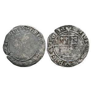 English Tudor Coins - Henry VIII - Bristol - Facing Bust Groat