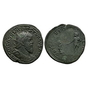Ancient Roman Imperial Coins - Postumus - Gallia AE Sestertius