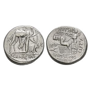 Ancient Roman Republican Coins - M Aemilius Scaurus / P Plautius Hypsaeus - Aretas AR Denarius