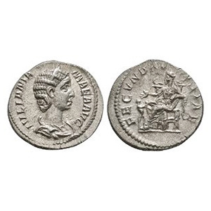 Ancient Roman Imperial Coins - Julia Mamaea - Fecunditas AR Denarius