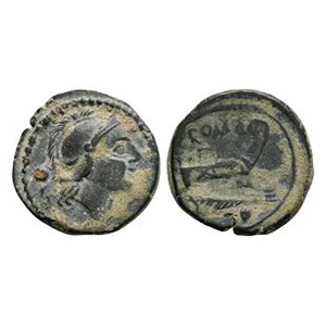 Ancient Roman Republican Coins - Anonymous Issue - Roma AE Uncia