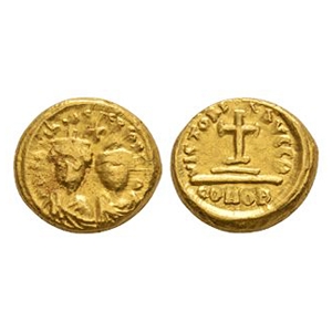 Byzantine Coins - Heraclius and Heraclius Constantine - Gold Solidus