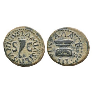 Ancient Roman Imperial Coins - Augustus - Lammius Silius Annius AE Quadrans